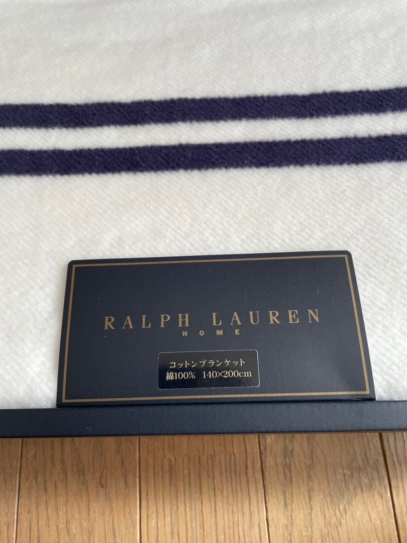 Ralph Lauren コットンブランケット140x200