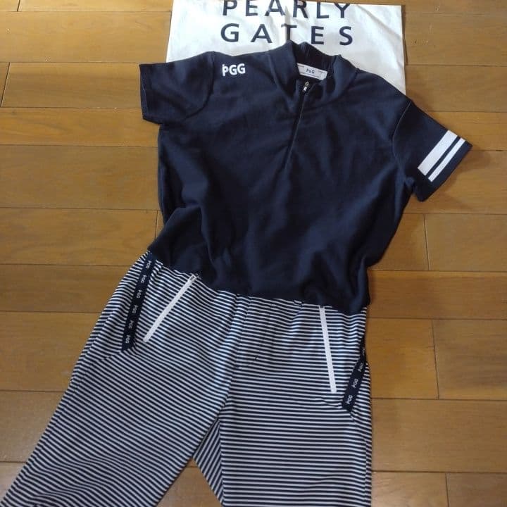 ⭐美品⭐お買い得２点⭐PEARLYGATES⭐PGG⭐モック&ストレッチパンツ