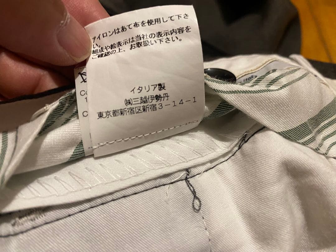 GERMANO ダークグレー スラックス 46