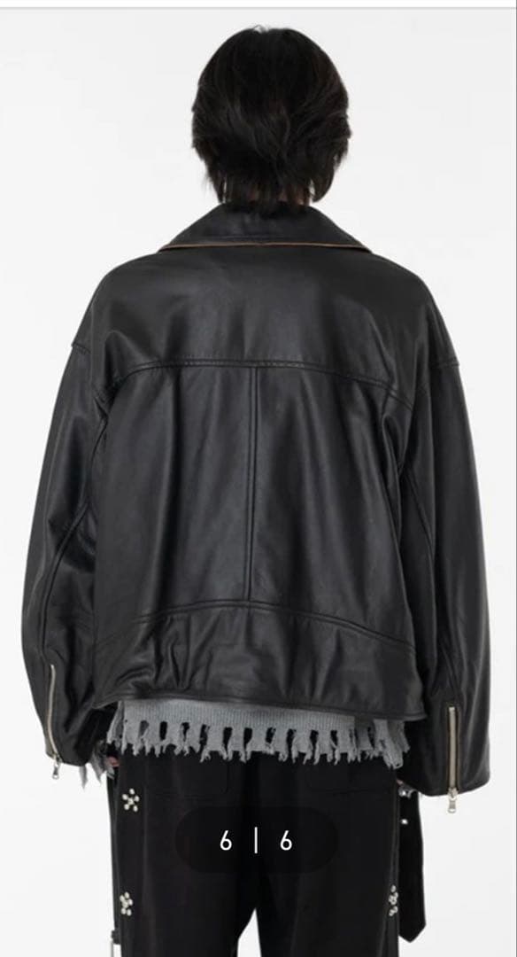 ジャケット・アウター DISCOVERED LEATHER W RIDERS BLOUSON