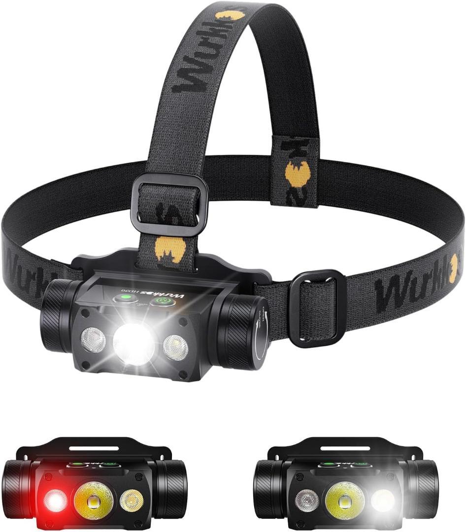 Wurkkos HD50 LED ヘッドライト 充電式 高輝度4000ルーメン