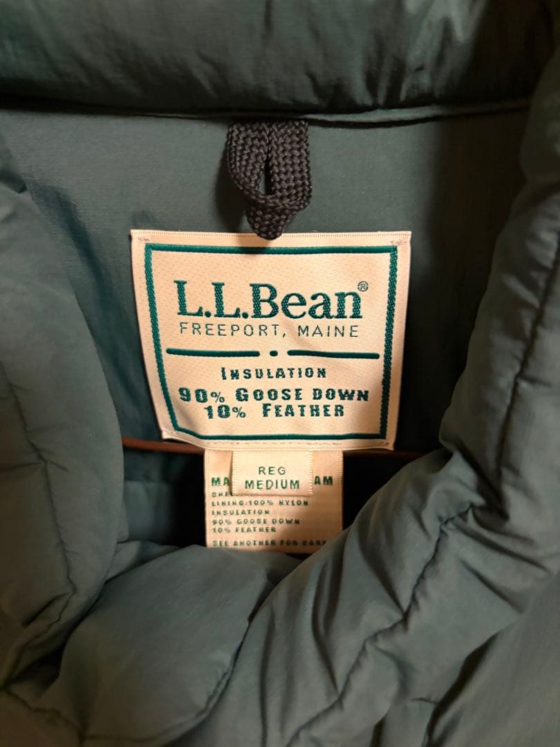 L.L.Bean グリーンダウンベスト M