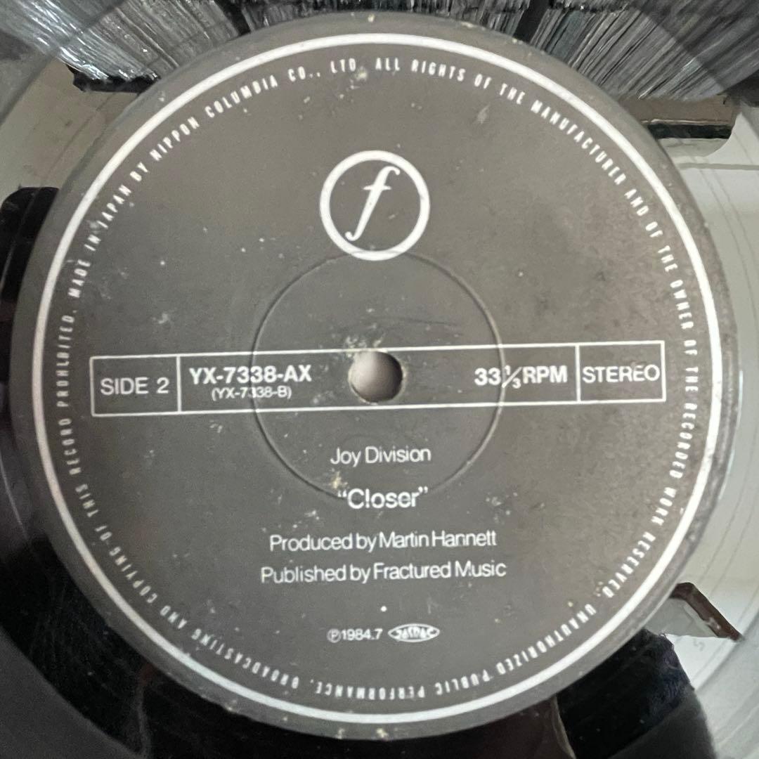 Joy Division／Closer LPレコード