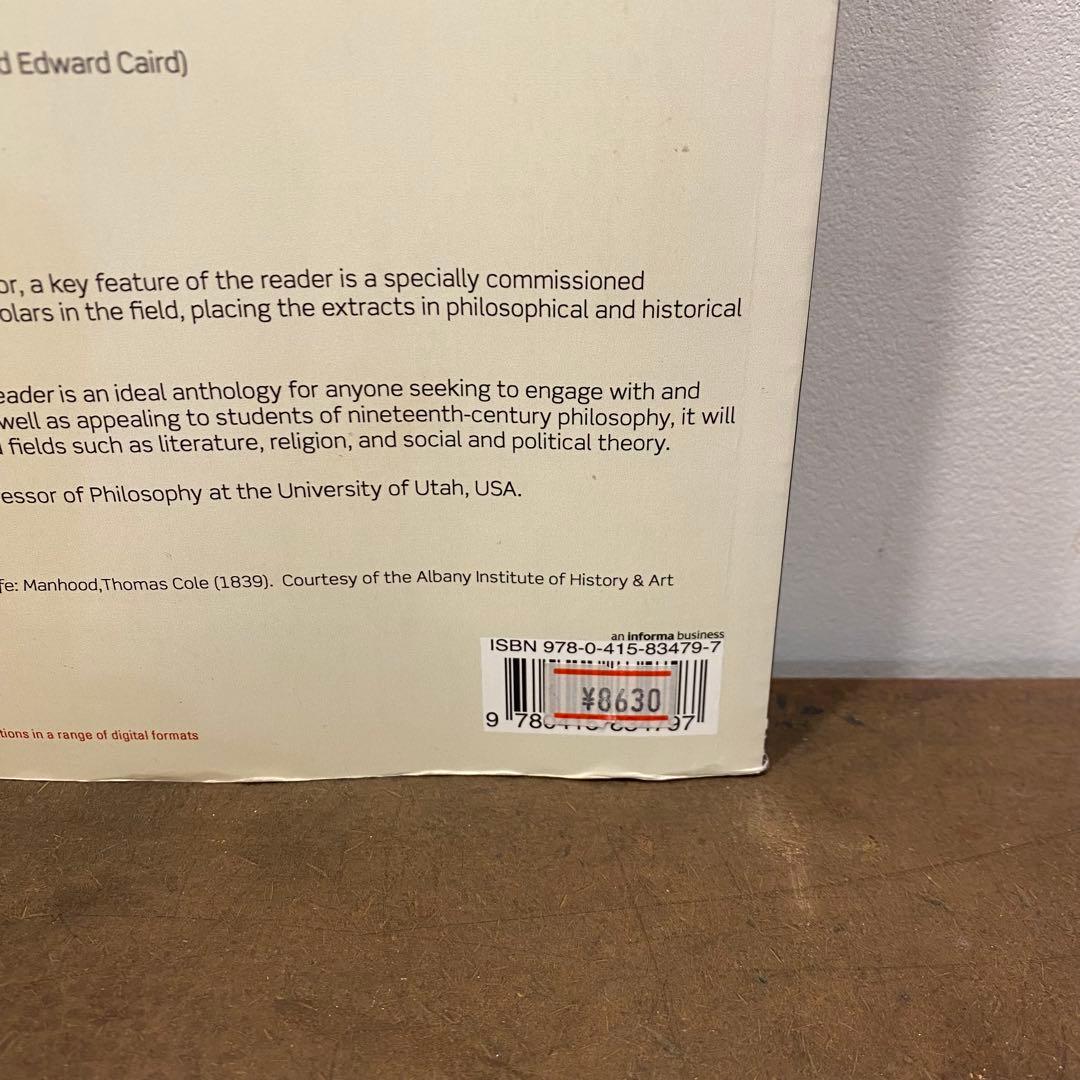 洋書 The Nineteenth Century Philosophy Reader