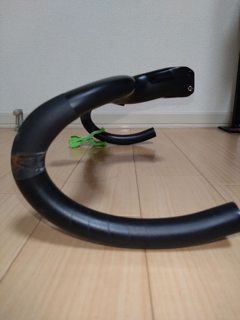 ブラックインク カーボンハンドル 380mm 90mmステム -6°