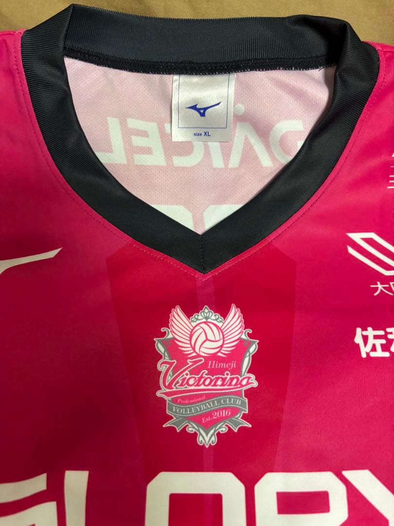 ヴィクトリーナ姫路　河俣心海選手　サイン入り　レプリカユニフォームTシャツ