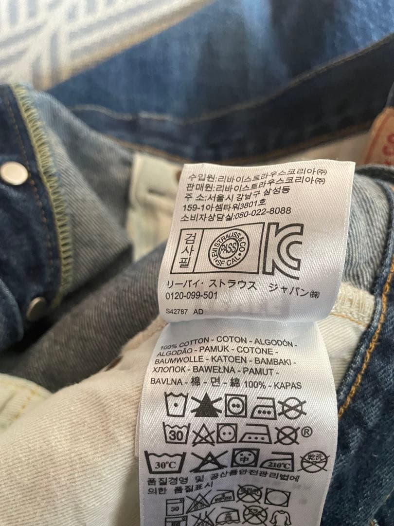 Levi's 501XX ダメージデニム W38 L34