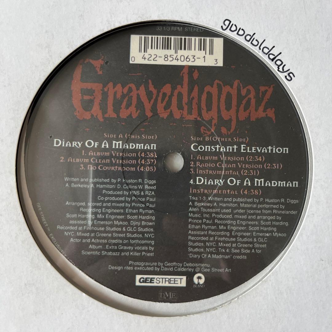 Gravediggaz - Diary Of A Madman シールド未開封