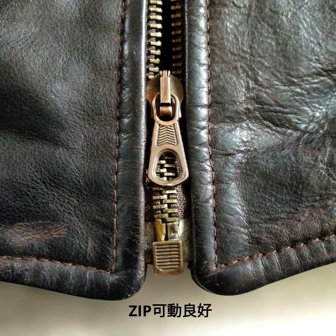 Vintage イタリア製 タンニン鞣し レザージャケット トラッカージャケット