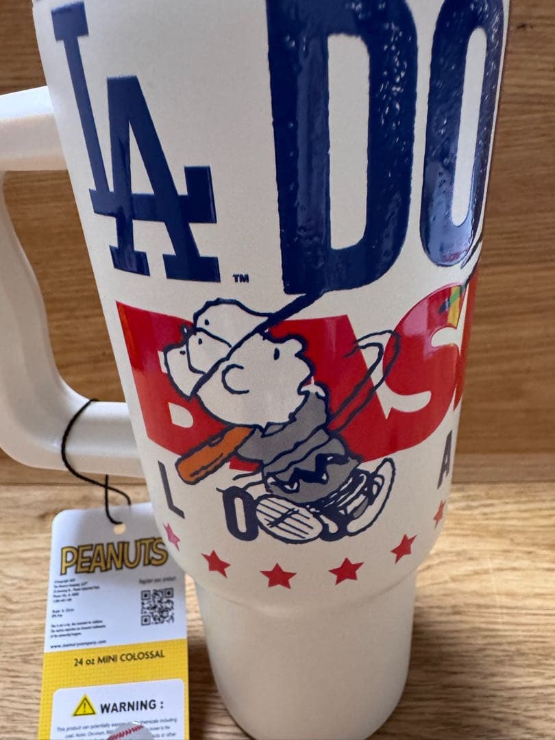 MLB X PEANUTS スヌーピー ドジャース タンブラー　米国購入　新品