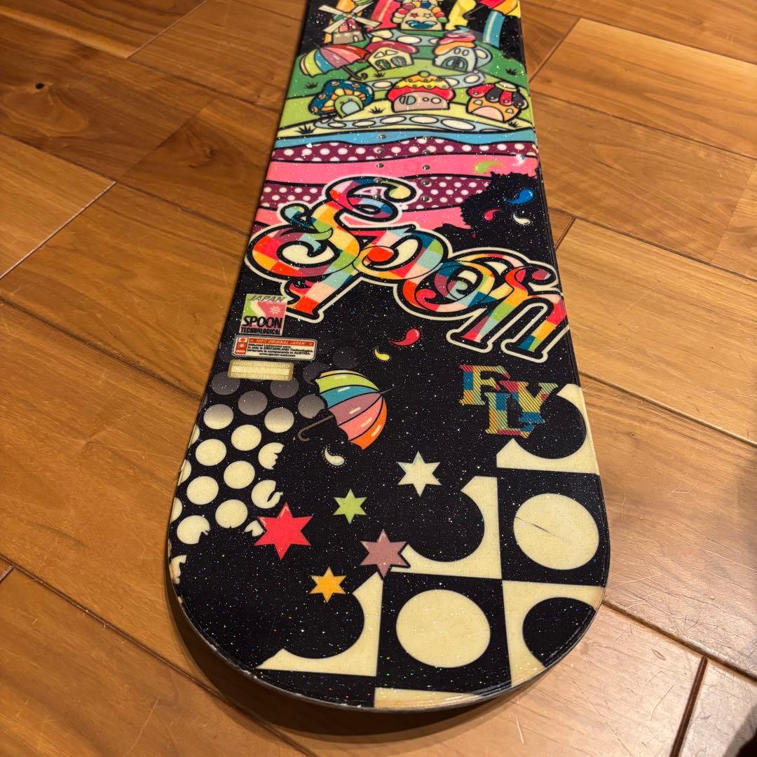 SPOON スノーボード 140cm キャンバー レディース 可愛いデザイン