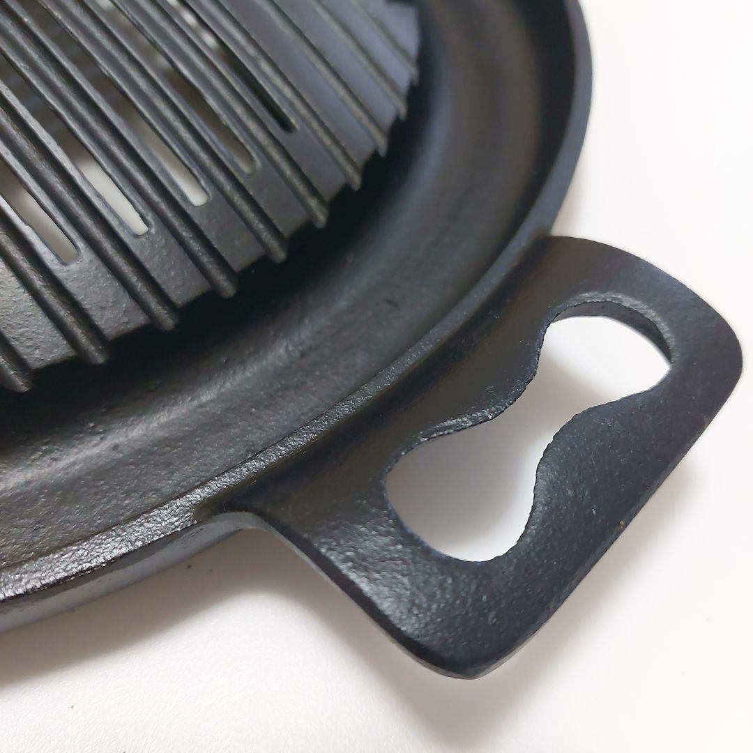 【新品未使用品】南部鉄器 岩鋳 ジンギスカン鍋 穴あき