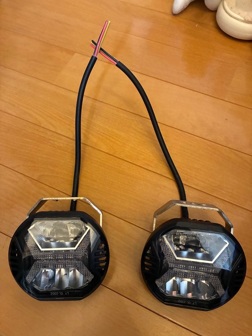 ワークライト　2個セット　DRL　アンバー　LED プラド　デリカ　ランクルに