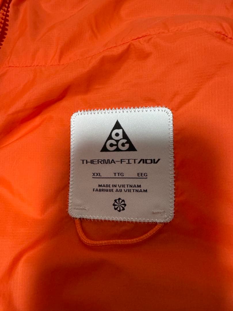 カ*ス様 ACG THERMA-FIT/ADV ベスト XXL オレンジ