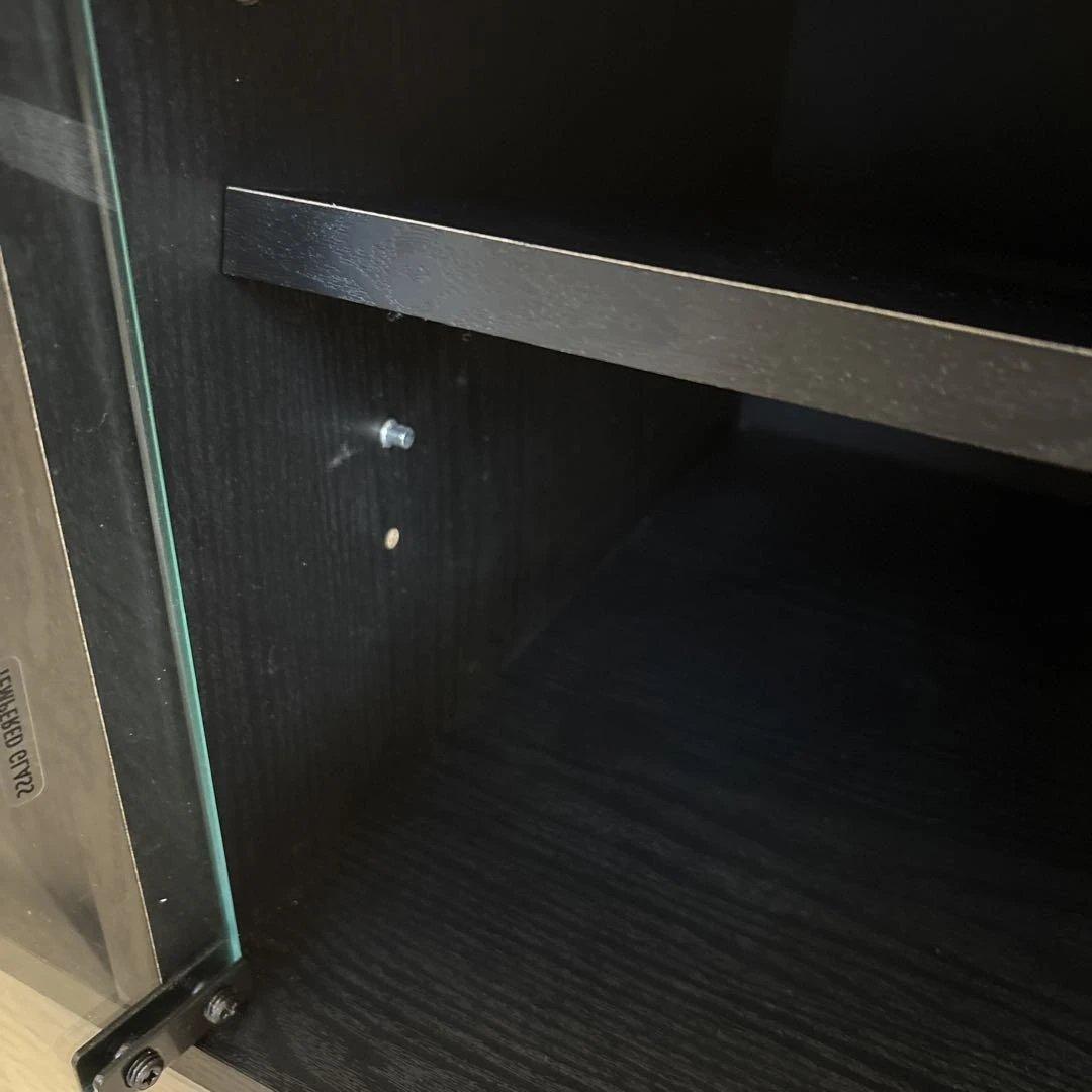 ブラックプッシュ式テレビ台 120cm（最終値下げ）