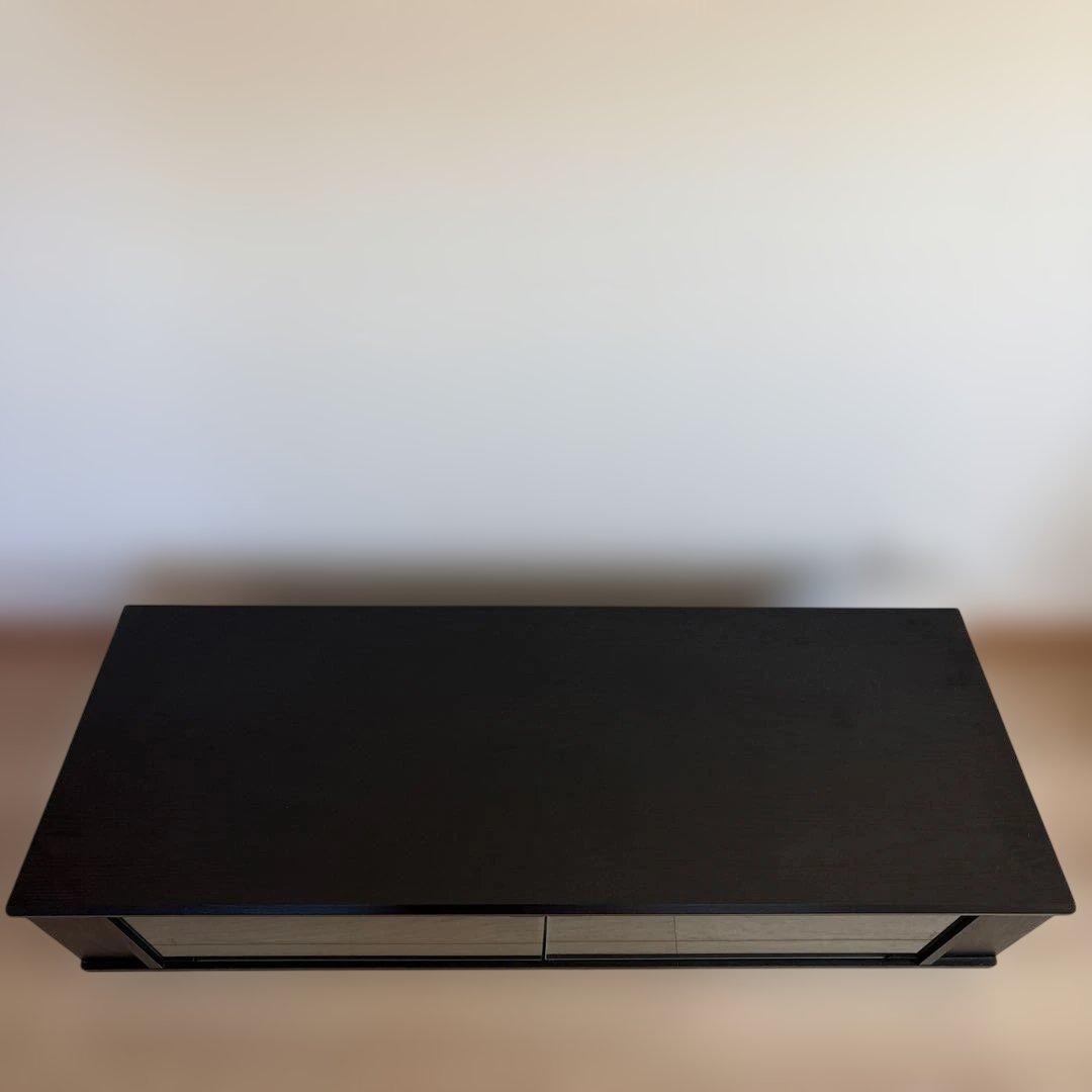 ブラックプッシュ式テレビ台 120cm（最終値下げ）