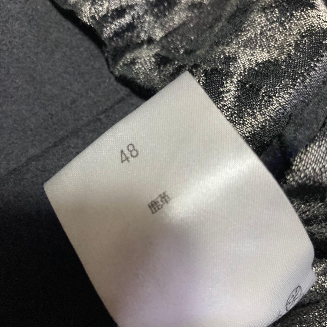 ROEN レザージャケット　サイズ48 チャコールグレー