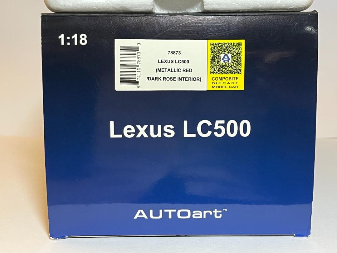 オートアート 78873 1/18 Lexus LC500 レッド 車体美品