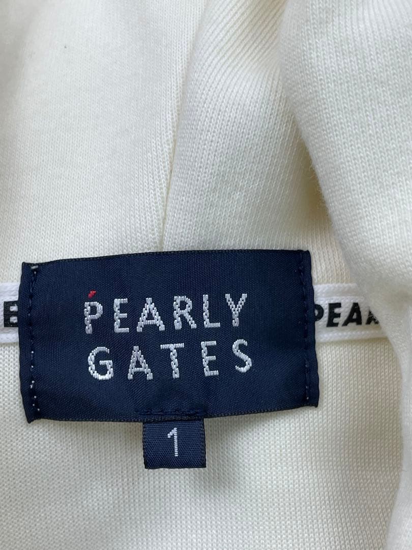 美品　PEARLY GATES フルジップフーディ ホワイト　パーカー