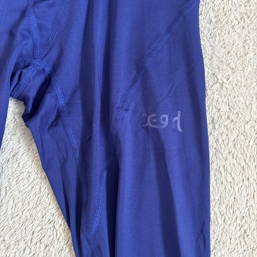 ロングスパッツ X-girl 青紫 未使用 サッカー