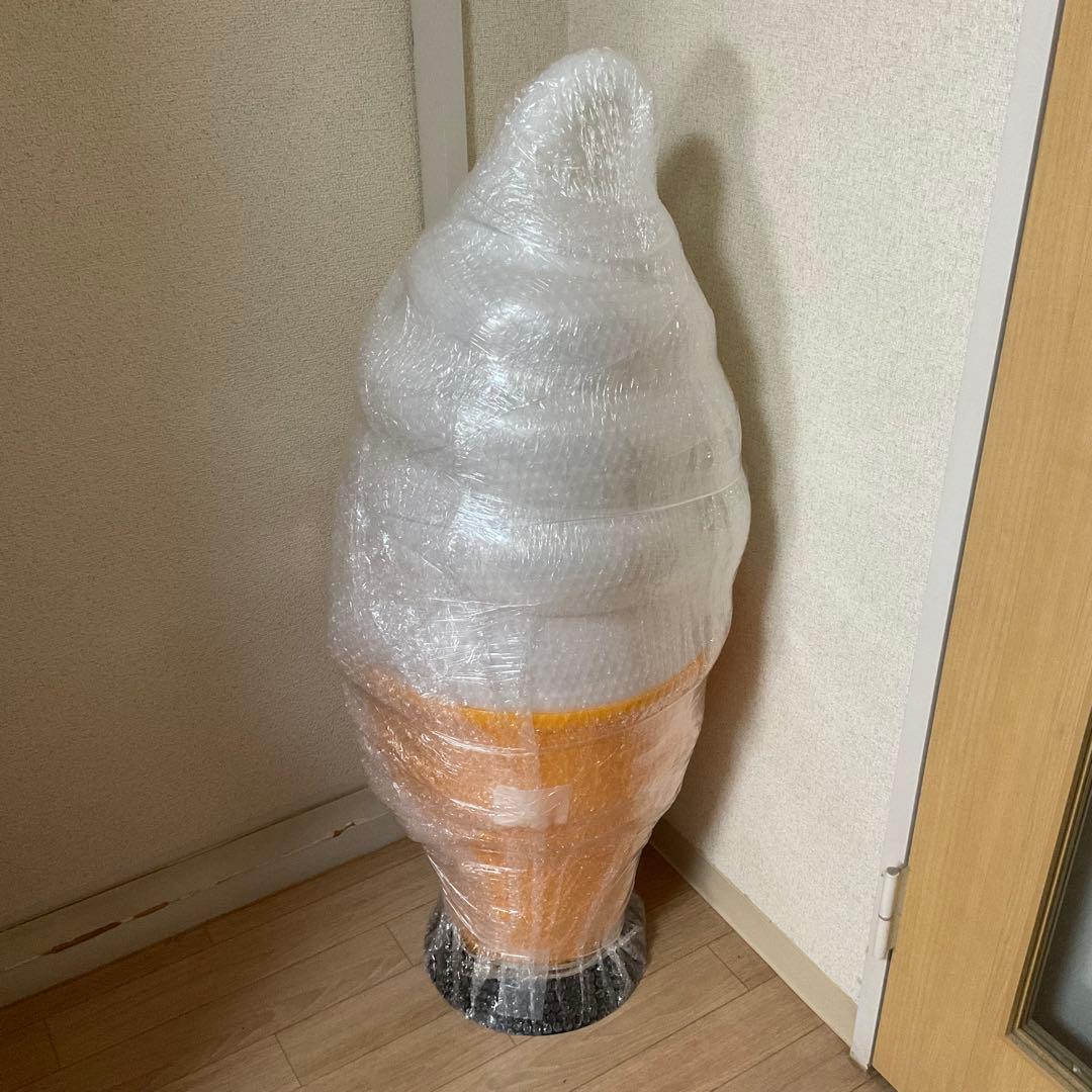 日世 ソフトクリーム 電飾看板 ライト オブジェ 店頭ディスプレイ 点灯確認済み