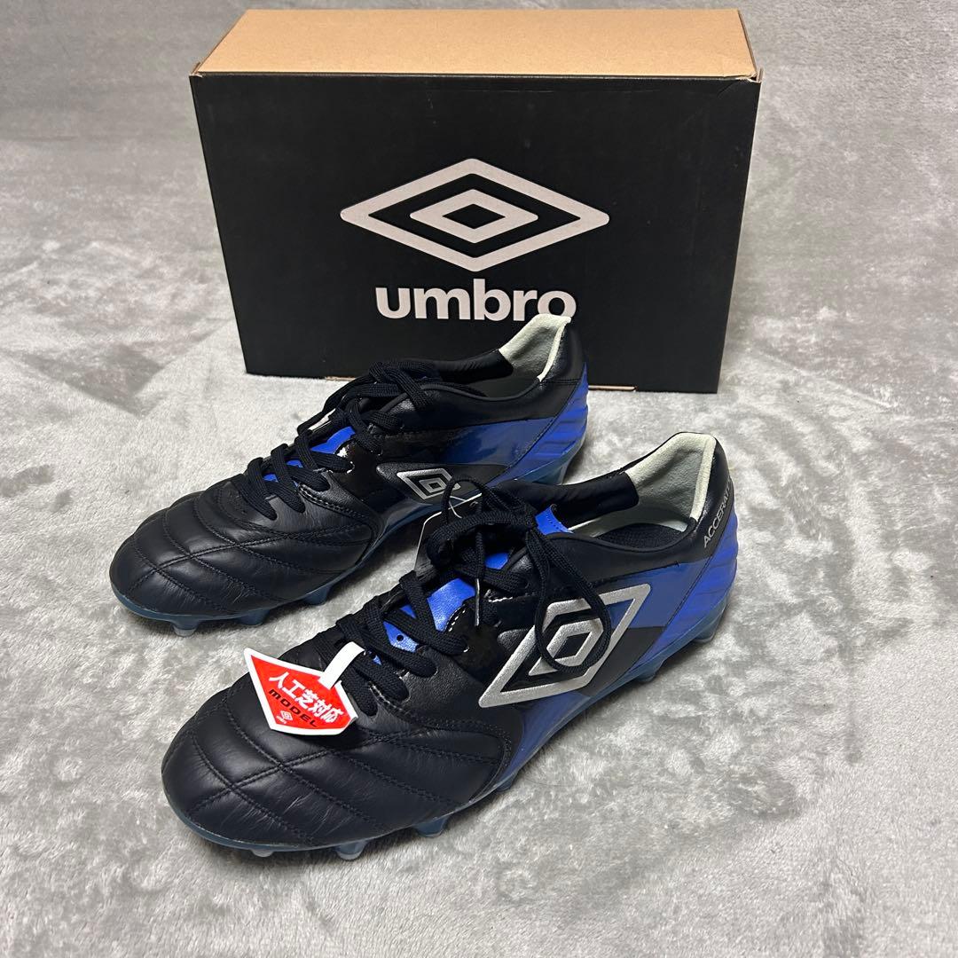 未使用　タグ箱　umbro アクセレイター　KL 天然皮革　サッカースパイク