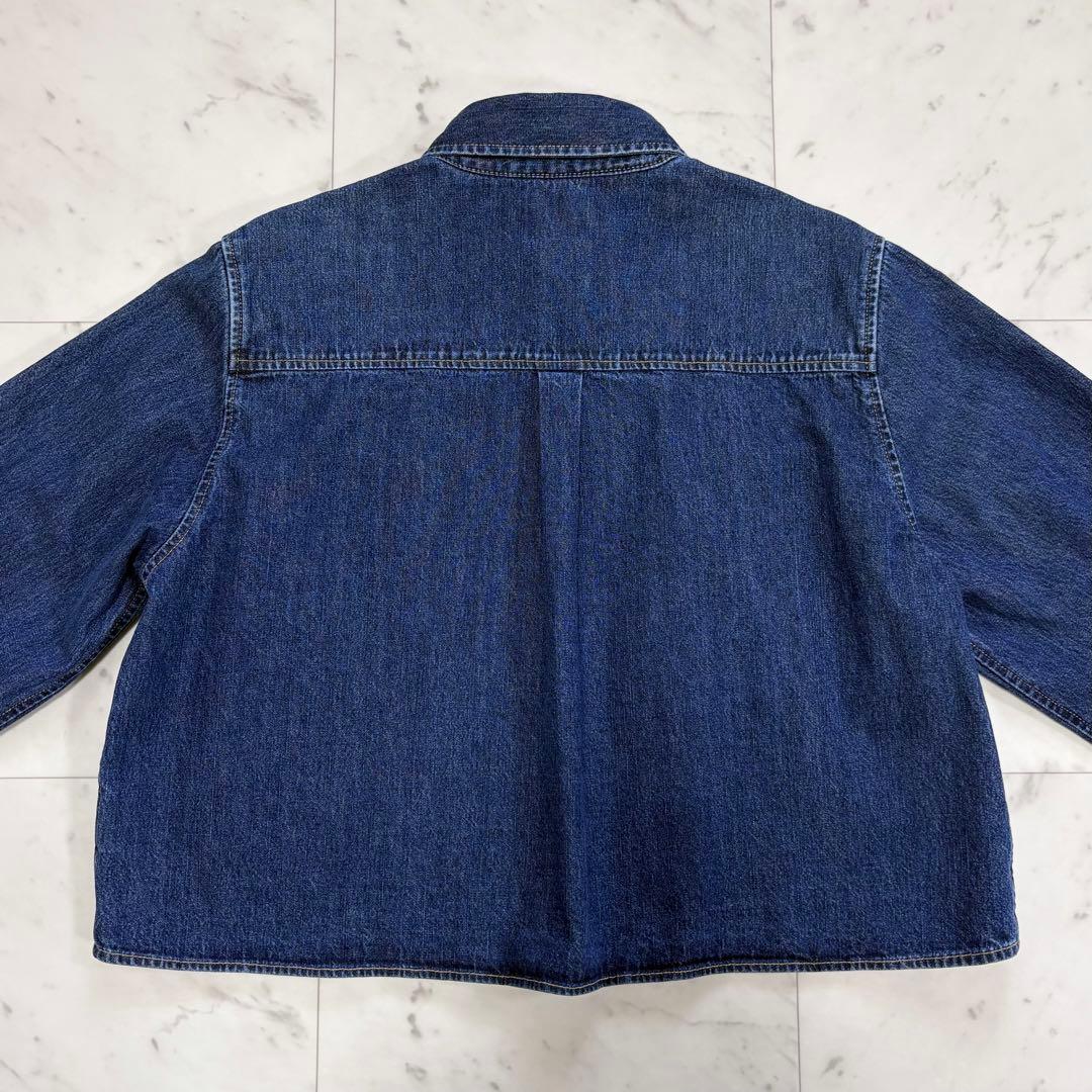 極美品✨スピック&スパン　ショートデニムシャツ　クロップドシャツ　2024AW