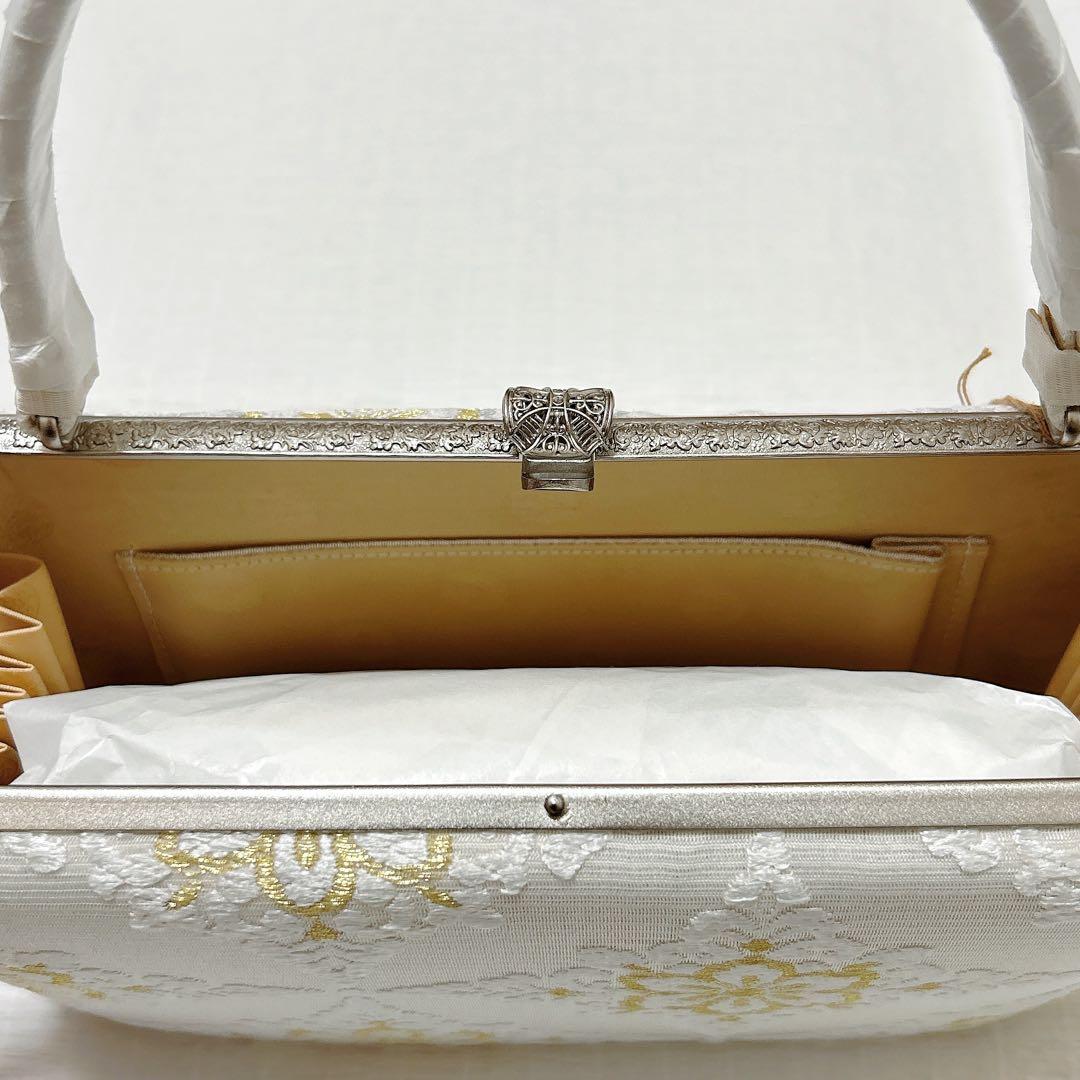 神田胡蝶　和装バッグ&鼻緒単品　フォーマル　正絹　刺繍　金糸　礼装　新品未使用品