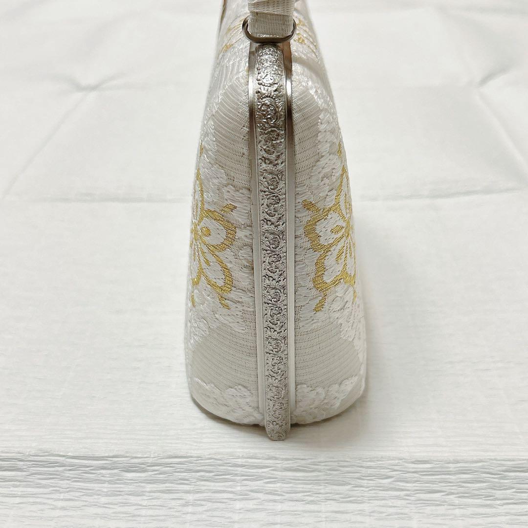 神田胡蝶　和装バッグ&鼻緒単品　フォーマル　正絹　刺繍　金糸　礼装　新品未使用品
