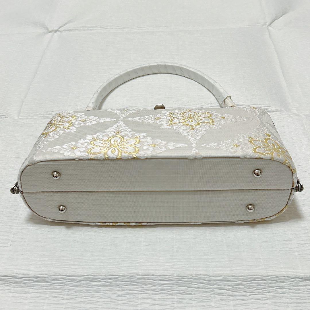 神田胡蝶　和装バッグ&鼻緒単品　フォーマル　正絹　刺繍　金糸　礼装　新品未使用品