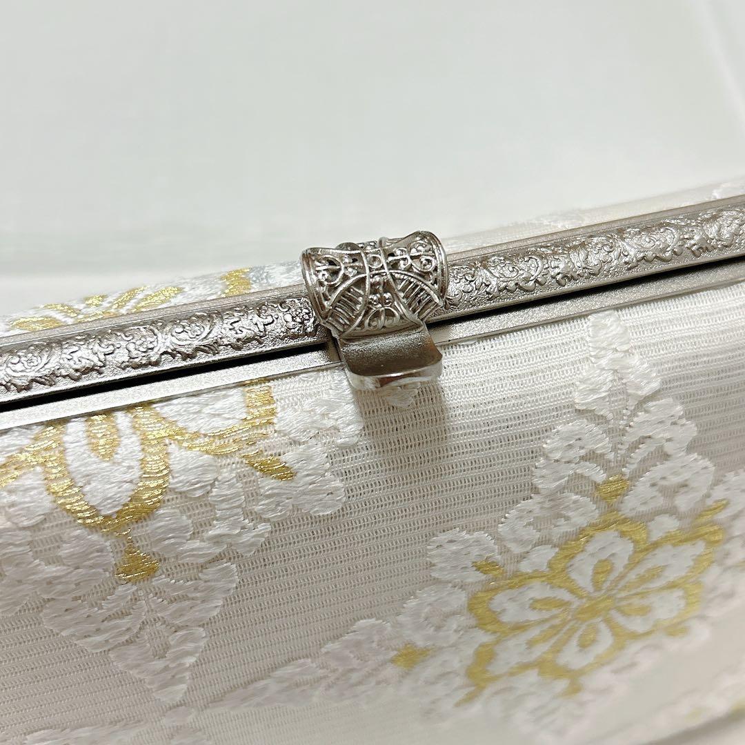 神田胡蝶　和装バッグ&鼻緒単品　フォーマル　正絹　刺繍　金糸　礼装　新品未使用品