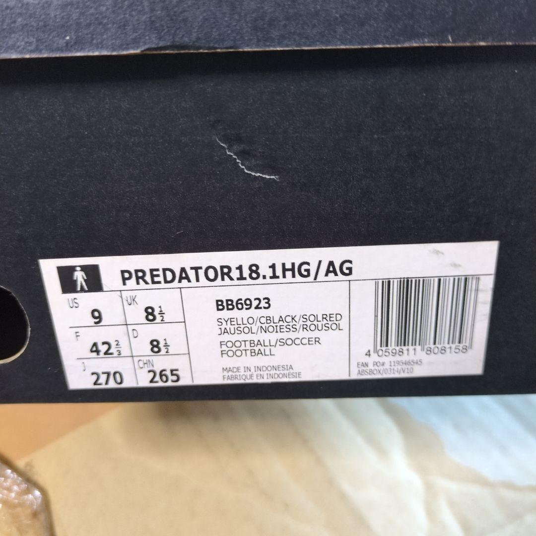 adidas アディダス プレデター 18.1 HG/AG