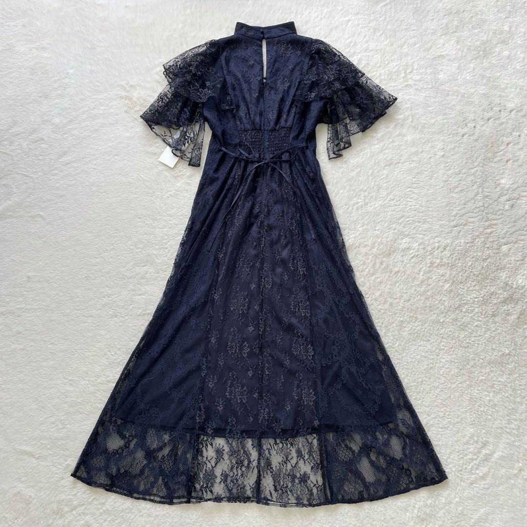 新品 LILY BROWN レースチャイナドレス ネイビー サイズ1