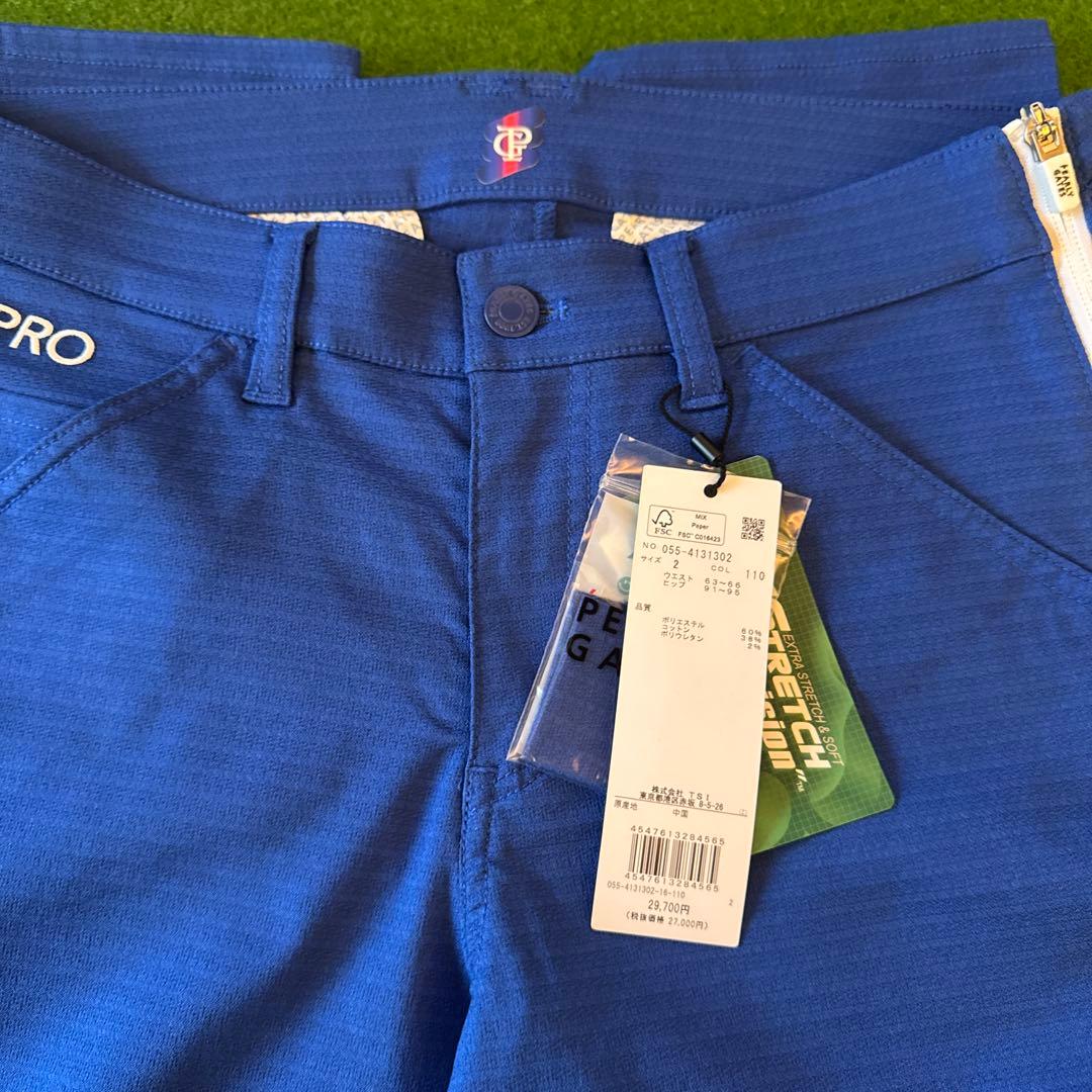 新品未使用⭐️パーリーゲイツ レディース パンツ サイズ2 ブルー