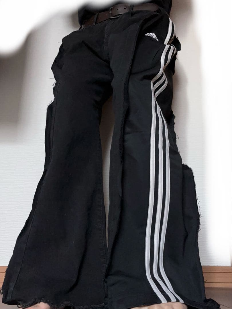 adidas バギーデニム　フレアデニム　opium Y2K archive