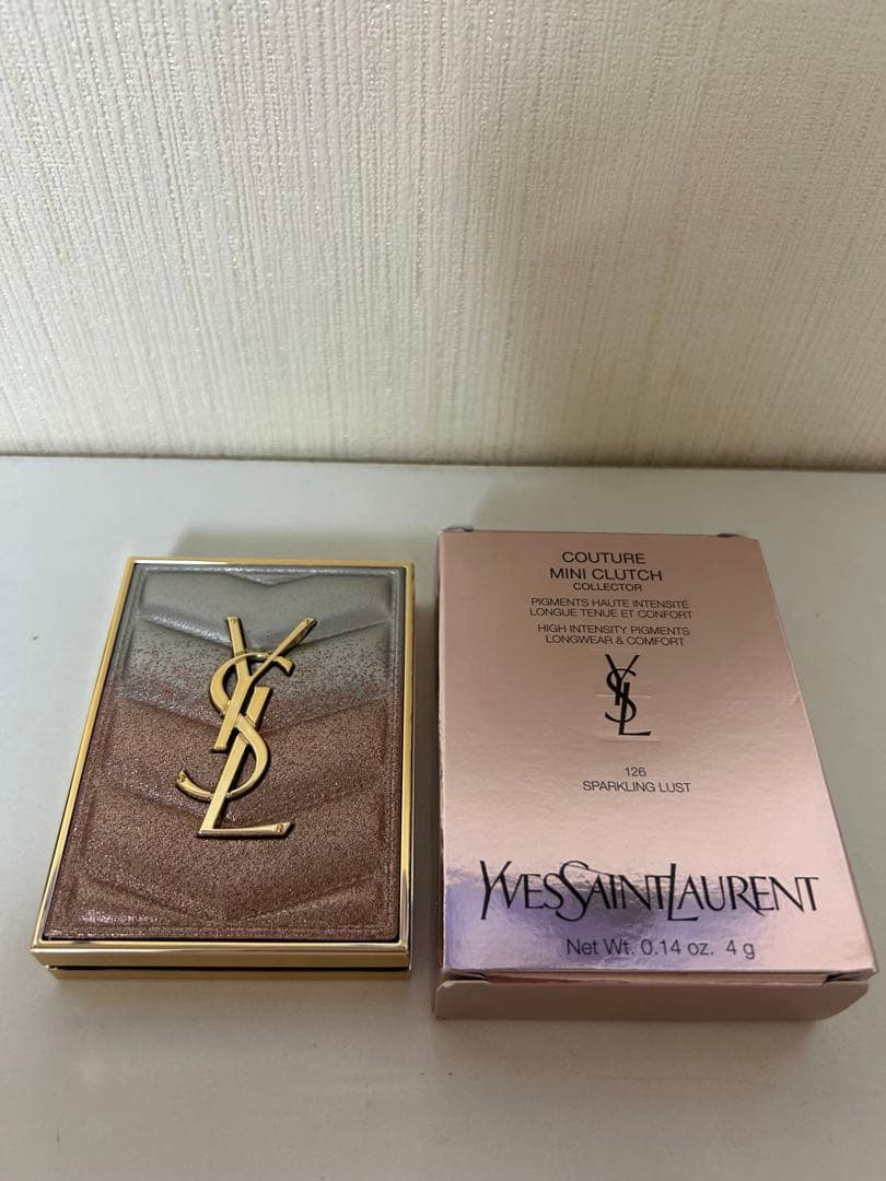 YSL クチュールミニクラッチ　126スパークリングラスト　限定品
