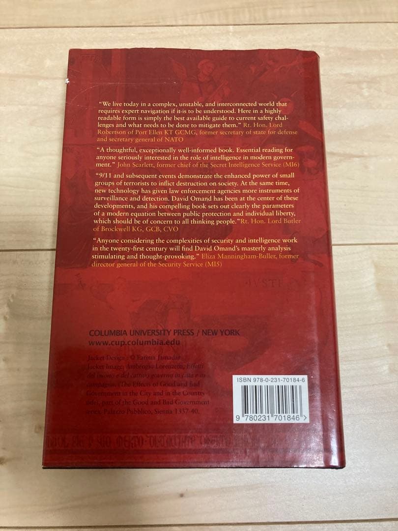 洋書 Securing the State by David Omand