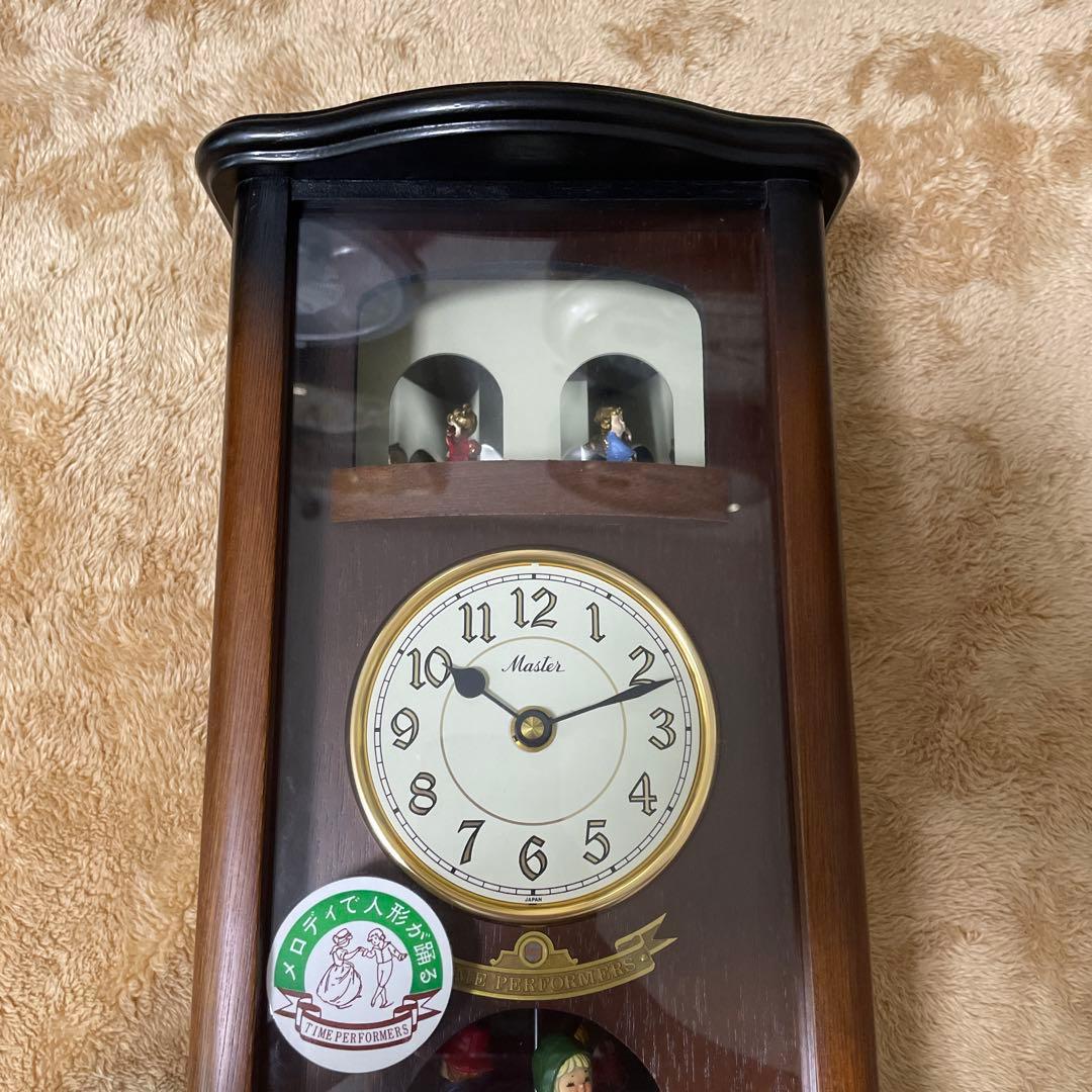 【超美品】　マスタークロックMASTER からくり時計　動作確認済み