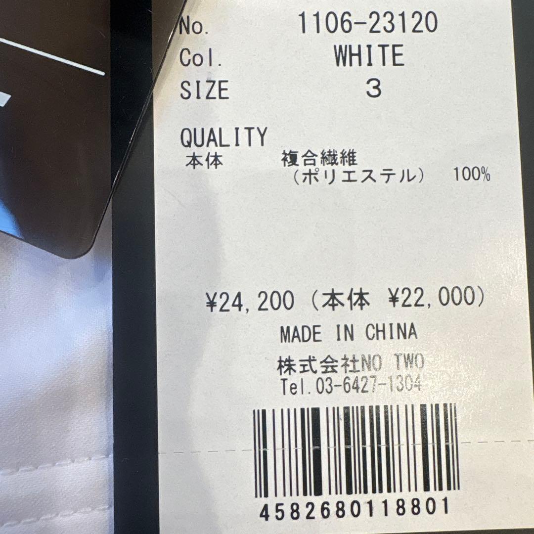 CPG GOLFホワイトゴルフスカート 赤ライン付き