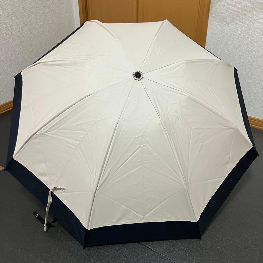 芦屋ロサブラン　完全遮光 100％ 折りたたみ傘 コンビ (傘袋付)晴雨兼用