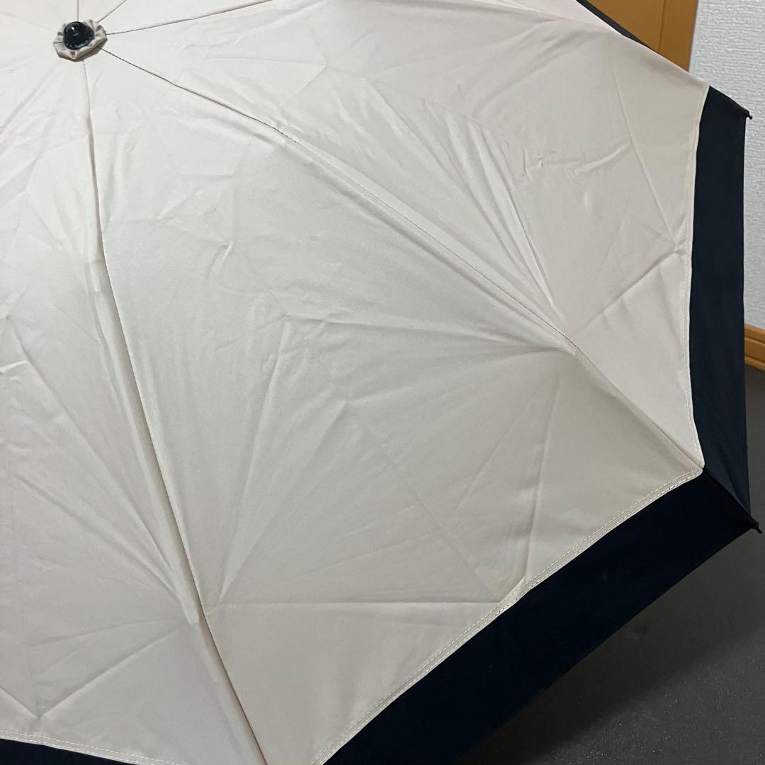 芦屋ロサブラン　完全遮光 100％ 折りたたみ傘 コンビ (傘袋付)晴雨兼用