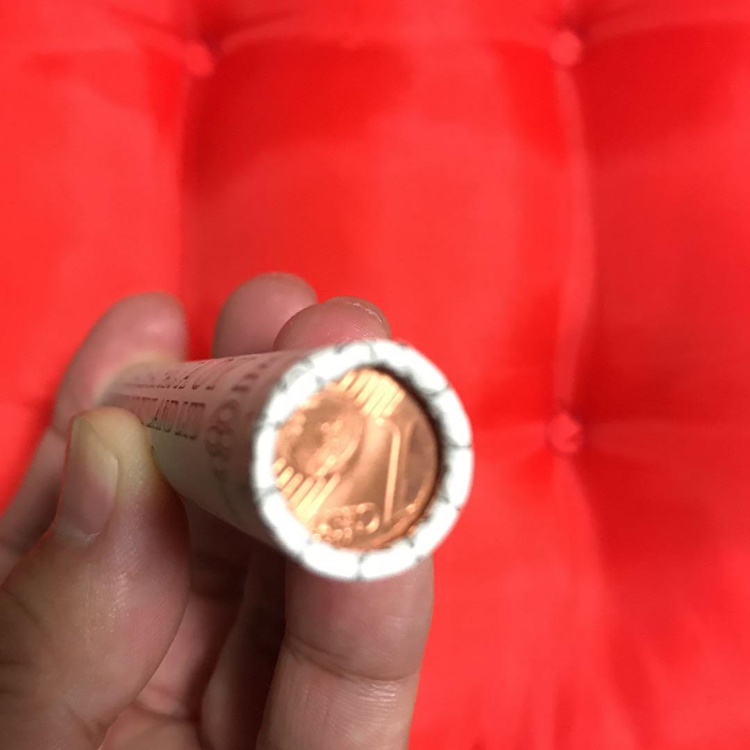 希少硬貨[フィンランド] 1centユーロ硬貨x50枚の筒1本