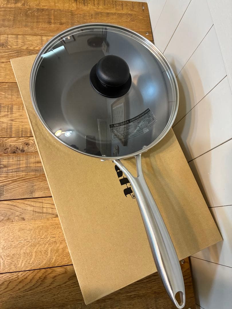 新品 ビタクラフト ウォックパン 24cm No.2005 ガラス蓋付き