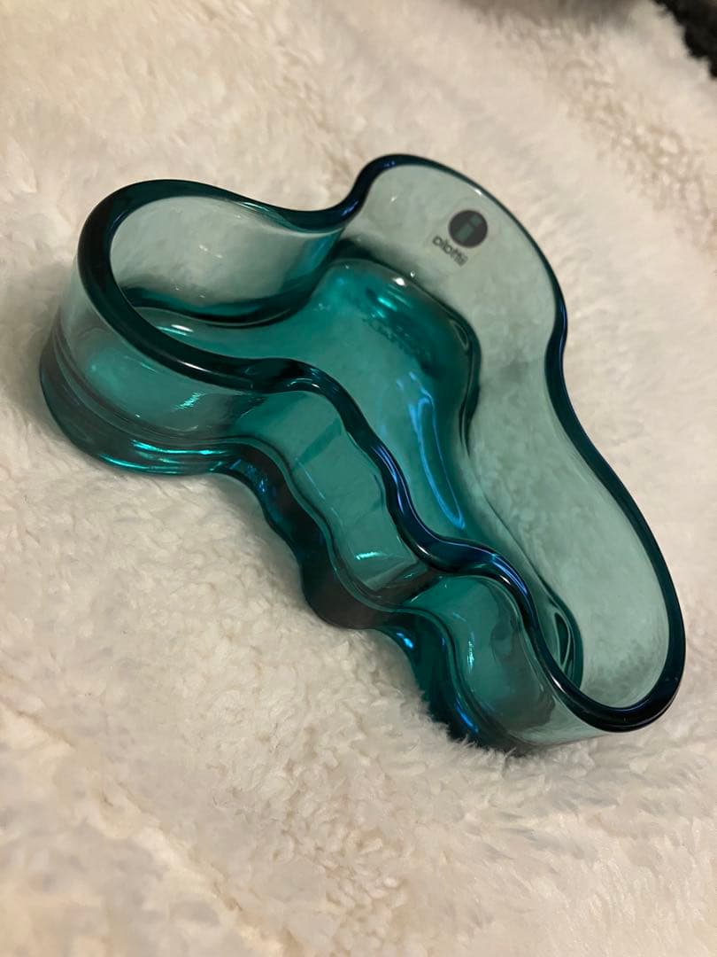 【希少美品】イッタラ　アアルト　98mm 限定カラー　レア　ペトロールブルー