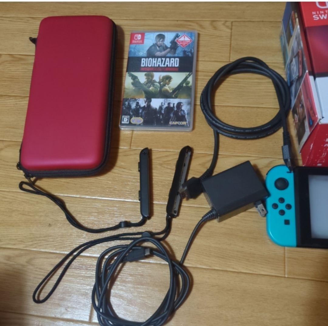 Nintendo Switch本体、ケース、バイオハザードトリプルパック