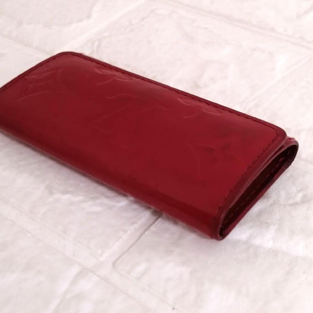 きゅうり　LOUIS VUITTON ヴェルニ　4連キーケース　レッド