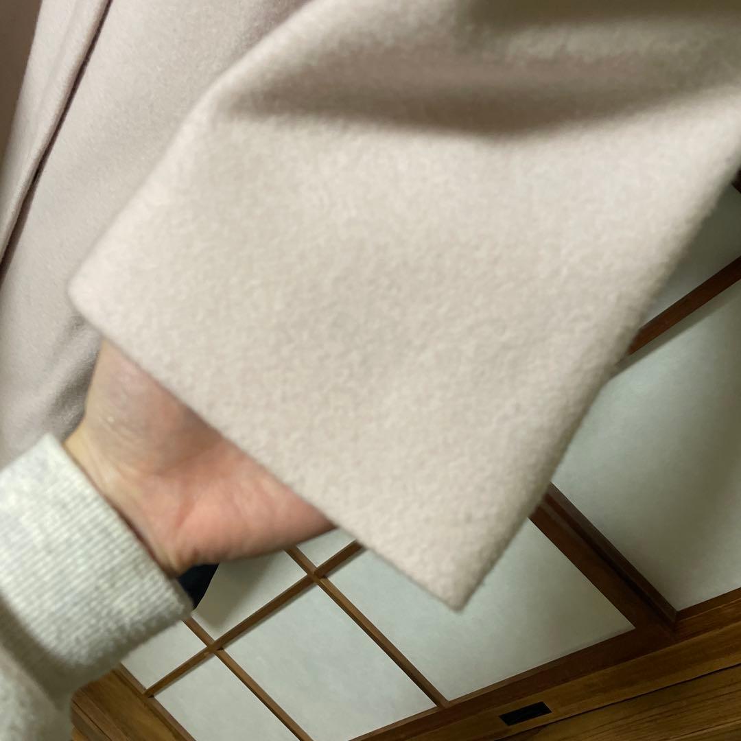 22AW セルフォード　ケープスタイル　ピンク　ロングコート