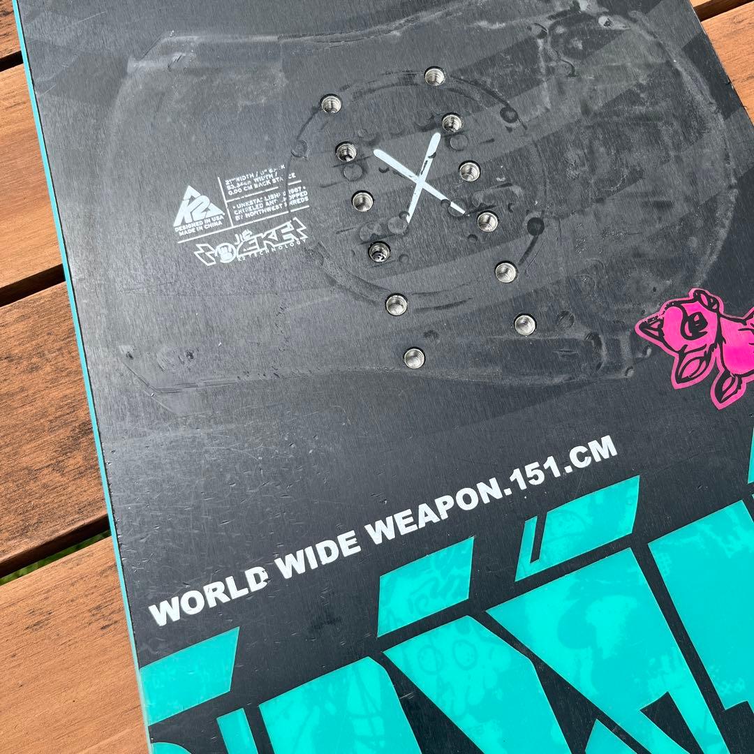 K2 WORLD WIDE WEAPON 151cm スノーボード
