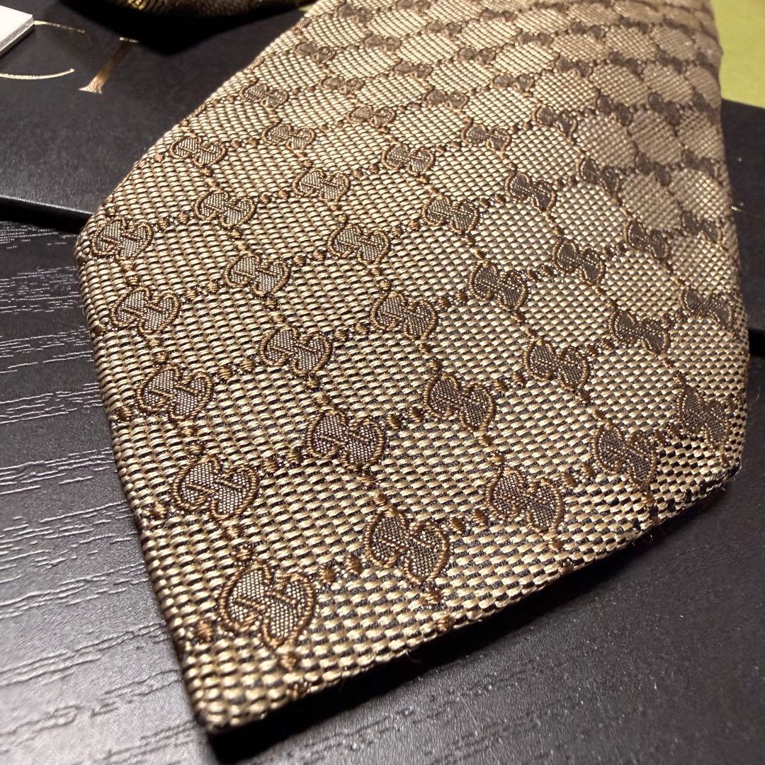 新品✨箱袋付❗️GUCCI グッチ ネクタイ メンズ シルク イタリア製