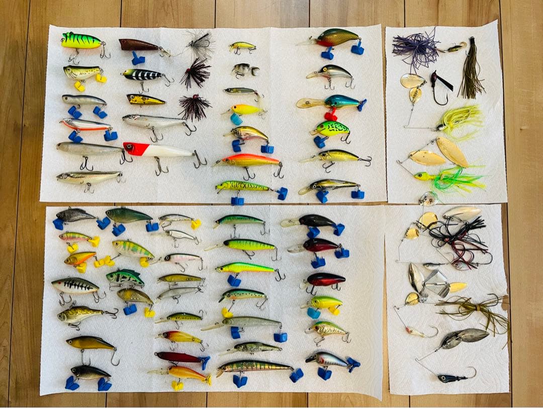 バス釣り引退セット　ワーム、ルアーセット合計100点以上
